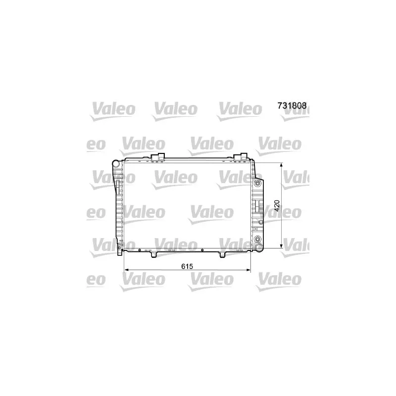 Radiateur, refroidissement du moteur VALEO 731808