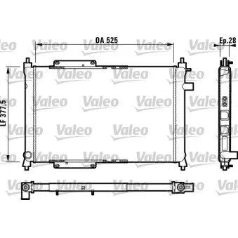 Radiateur, refroidissement du moteur VALEO 731818