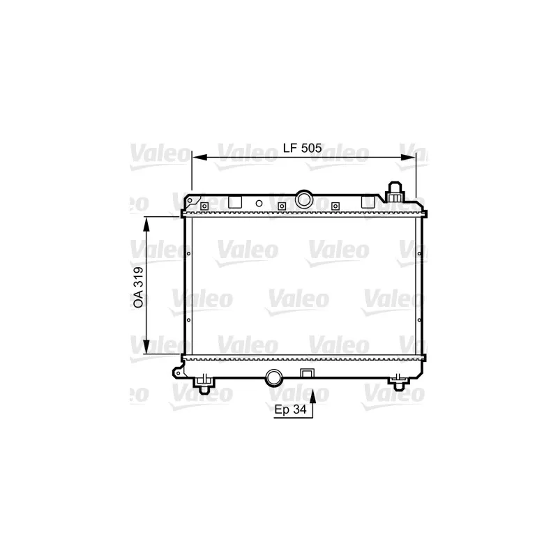 Radiateur, refroidissement du moteur VALEO 731820