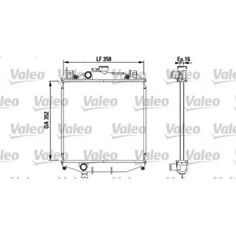 Radiateur, refroidissement du moteur VALEO 731828
