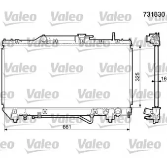 Radiateur, refroidissement du moteur VALEO 731830