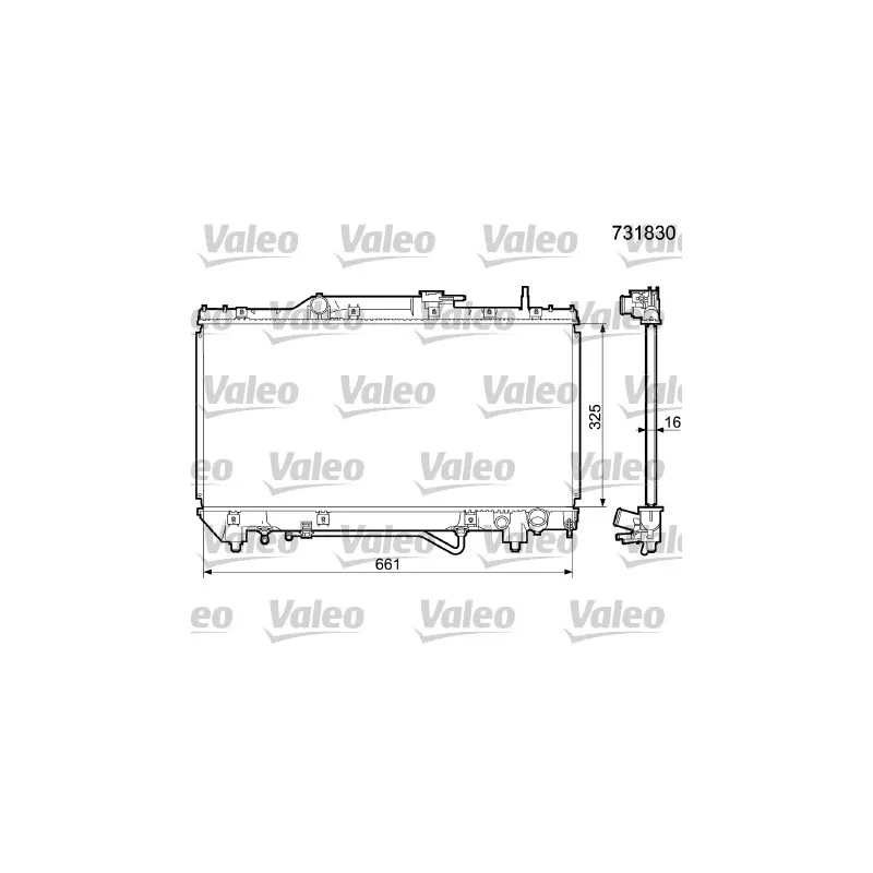 Radiateur, refroidissement du moteur VALEO 731830