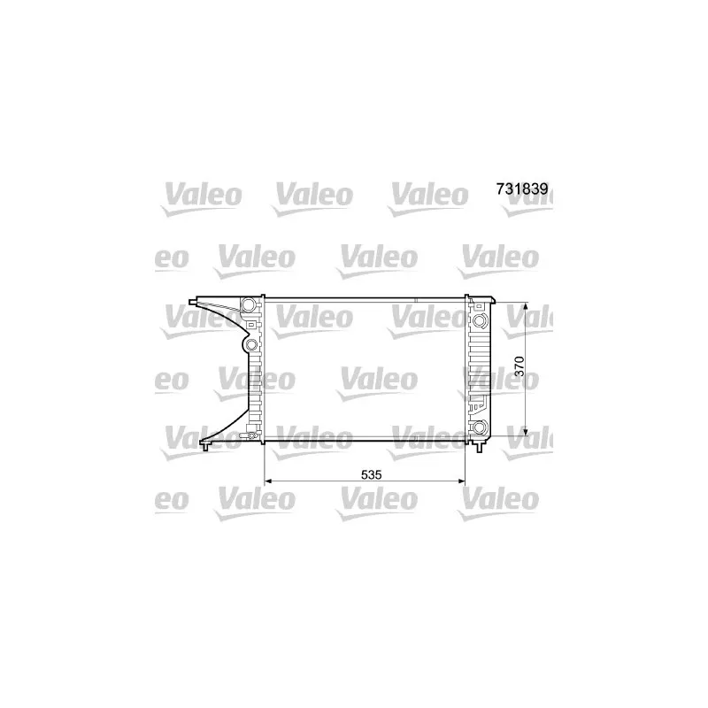 Radiateur, refroidissement du moteur VALEO 731839