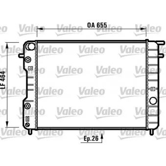 Radiateur, refroidissement du moteur VALEO 731840