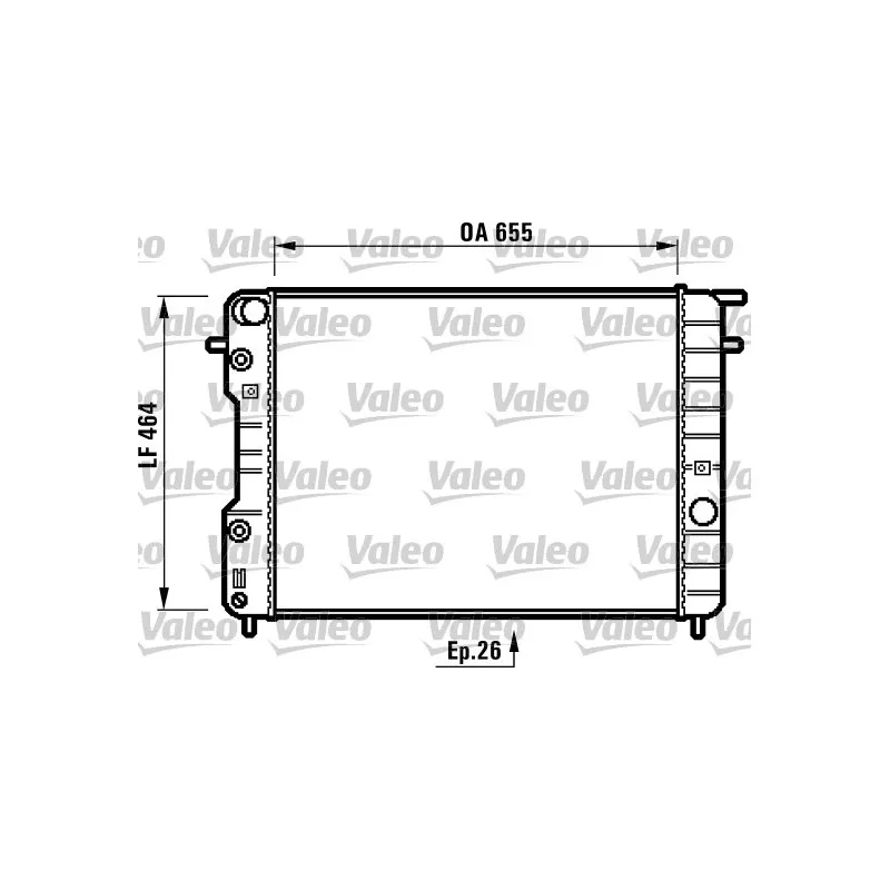 Radiateur, refroidissement du moteur VALEO 731840