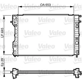 Radiateur, refroidissement du moteur VALEO 731841