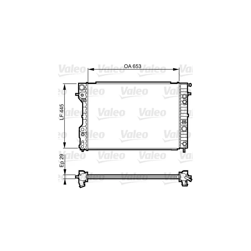 Radiateur, refroidissement du moteur VALEO 731841