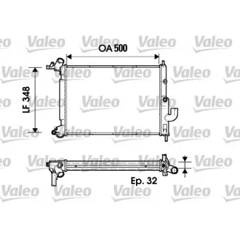 Radiateur, refroidissement du moteur VALEO 731846