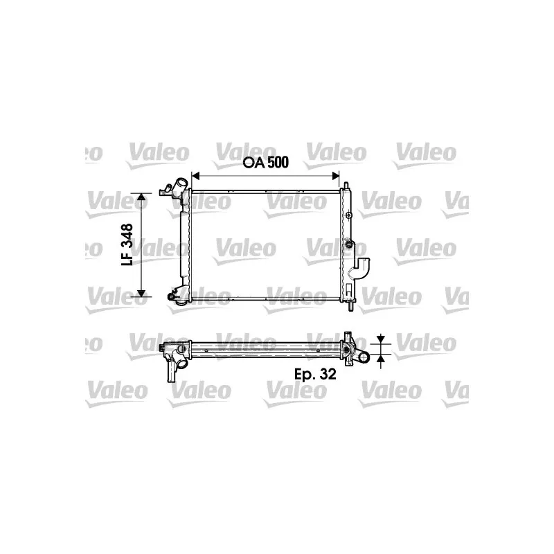 Radiateur, refroidissement du moteur VALEO 731846