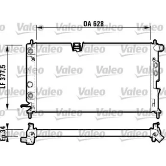 Radiateur, refroidissement du moteur VALEO 731847