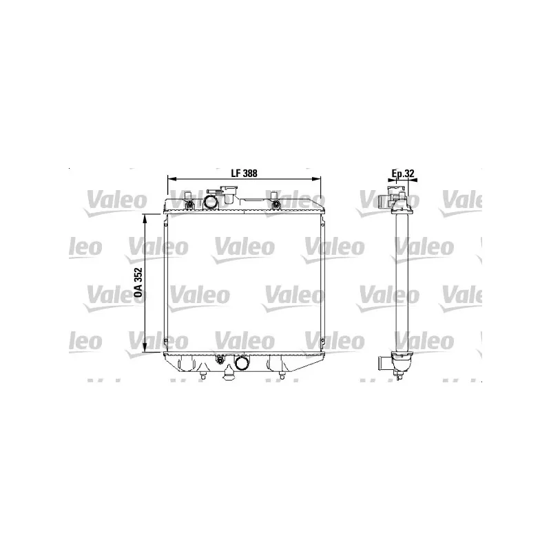 Radiateur, refroidissement du moteur VALEO 731853