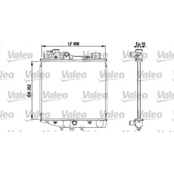 Radiateur, refroidissement du moteur VALEO 731856