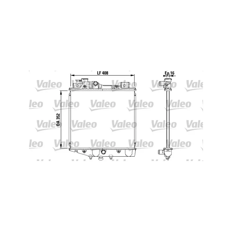 Radiateur, refroidissement du moteur VALEO 731856