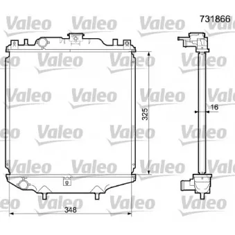 Radiateur, refroidissement du moteur VALEO 731866