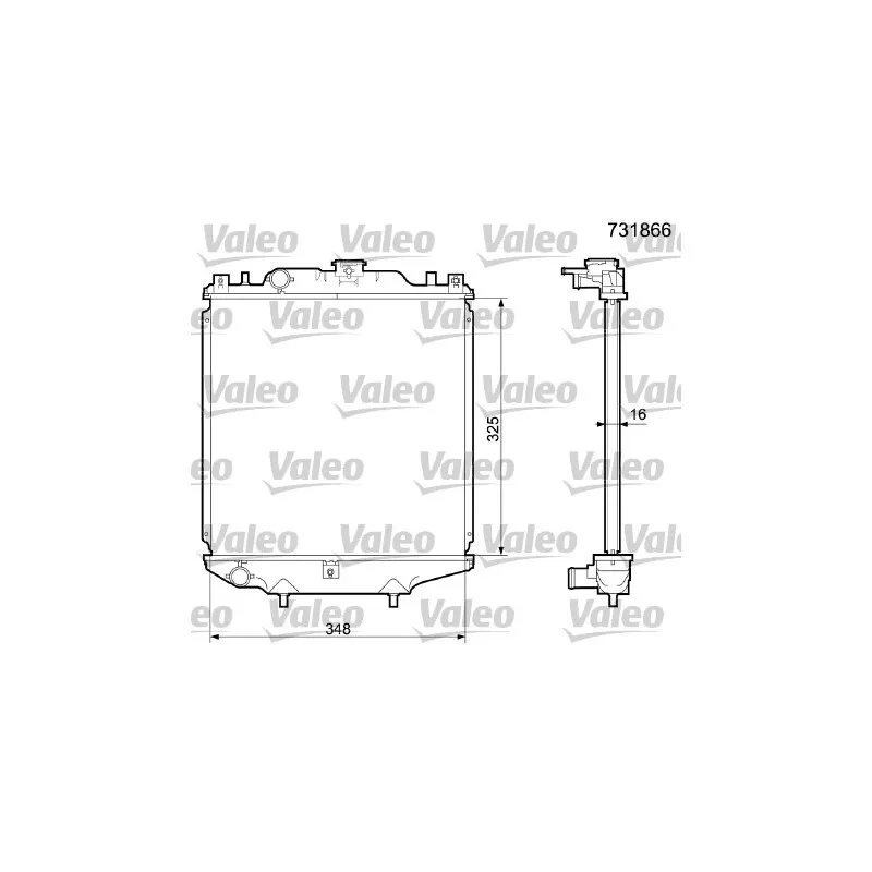 Radiateur, refroidissement du moteur VALEO 731866