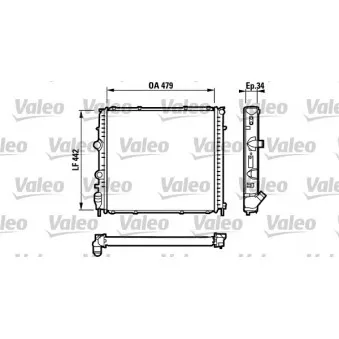 Radiateur, refroidissement du moteur VALEO 731910