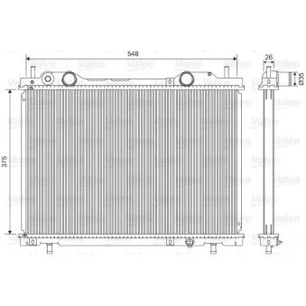 Radiateur, refroidissement du moteur VALEO 731972