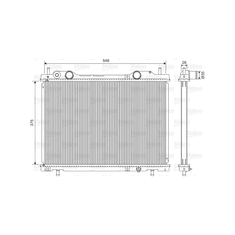 Radiateur, refroidissement du moteur VALEO 731972