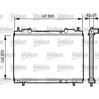 Radiateur, refroidissement du moteur VALEO 731973