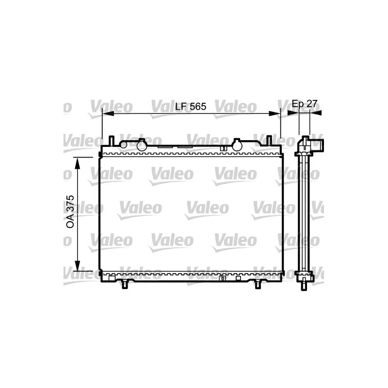 Radiateur, refroidissement du moteur VALEO 731973