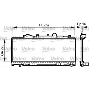 Radiateur, refroidissement du moteur VALEO 731975