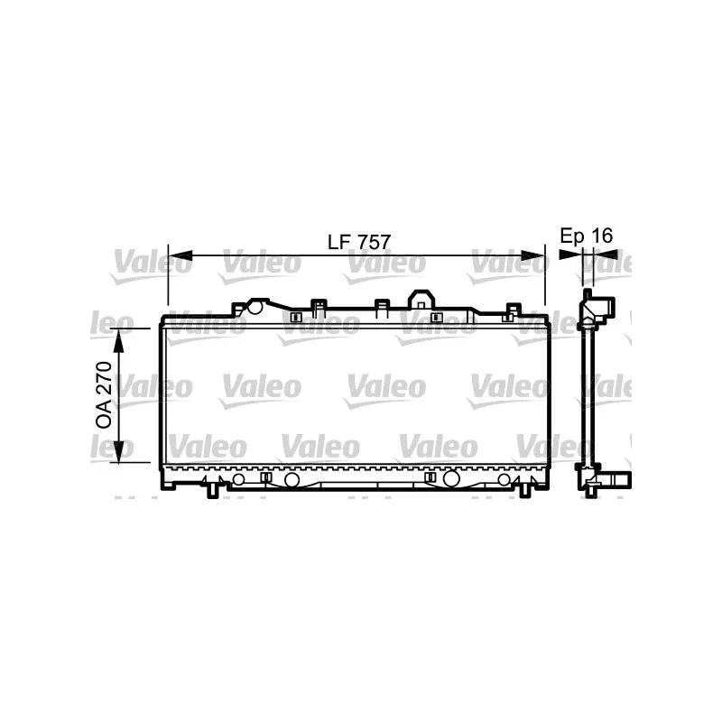Radiateur, refroidissement du moteur VALEO 731975
