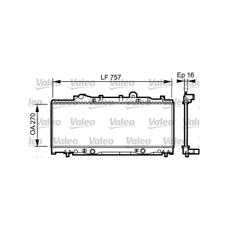 Radiateur, refroidissement du moteur VALEO 731976