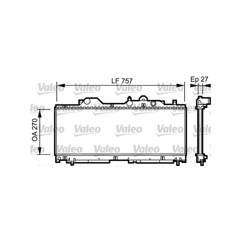 Radiateur, refroidissement du moteur VALEO 731977