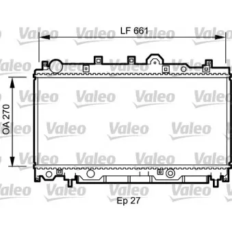 Radiateur, refroidissement du moteur VALEO 731978