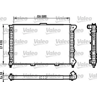 Radiateur, refroidissement du moteur VALEO 732012