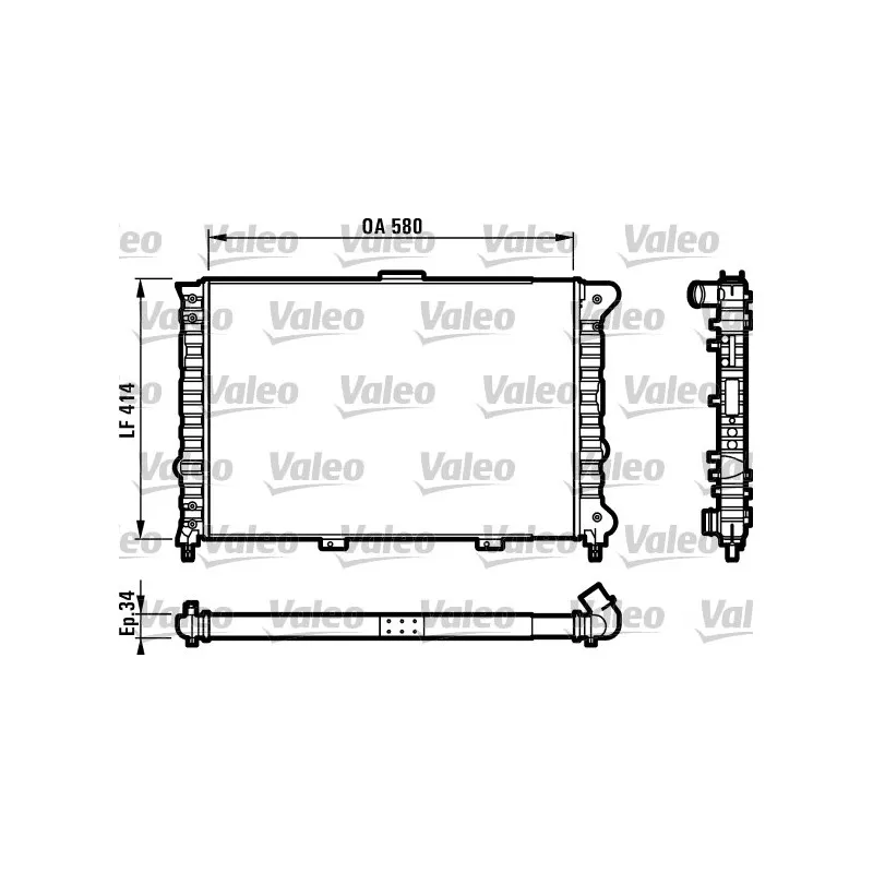 Radiateur, refroidissement du moteur VALEO 732012