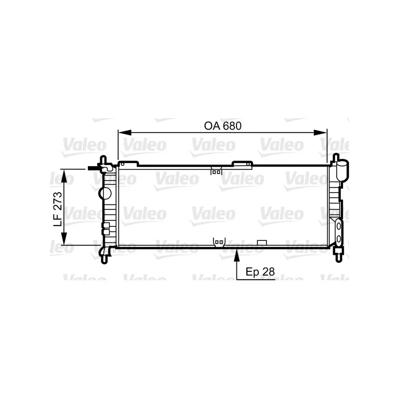Radiateur, refroidissement du moteur VALEO 732032