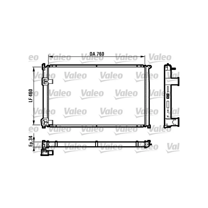 Radiateur, refroidissement du moteur VALEO 732063