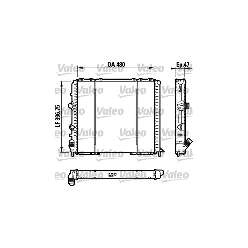 Radiateur, refroidissement du moteur VALEO 732071