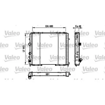 Radiateur, refroidissement du moteur VALEO 732072