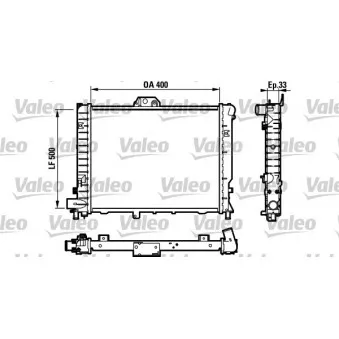 Radiateur, refroidissement du moteur VALEO 732108