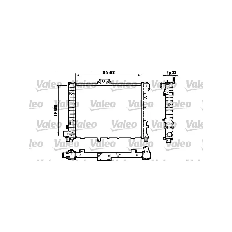 Radiateur, refroidissement du moteur VALEO 732108