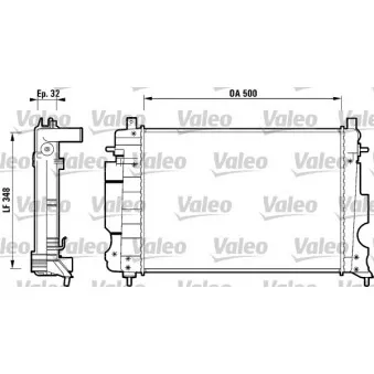 Radiateur, refroidissement du moteur VALEO 732120