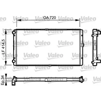 Radiateur, refroidissement du moteur VALEO 732177