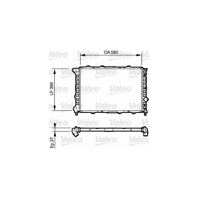 Radiateur, refroidissement du moteur VALEO 732248