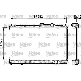 Radiateur, refroidissement du moteur VALEO 732327