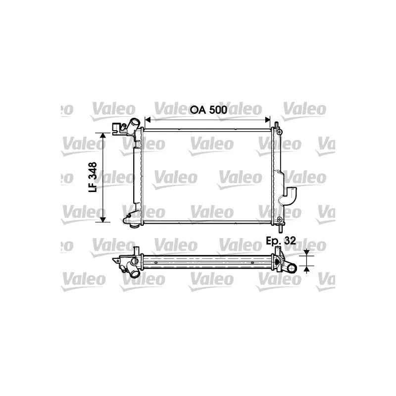 Radiateur, refroidissement du moteur VALEO 732349