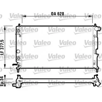 Radiateur, refroidissement du moteur VALEO 732360