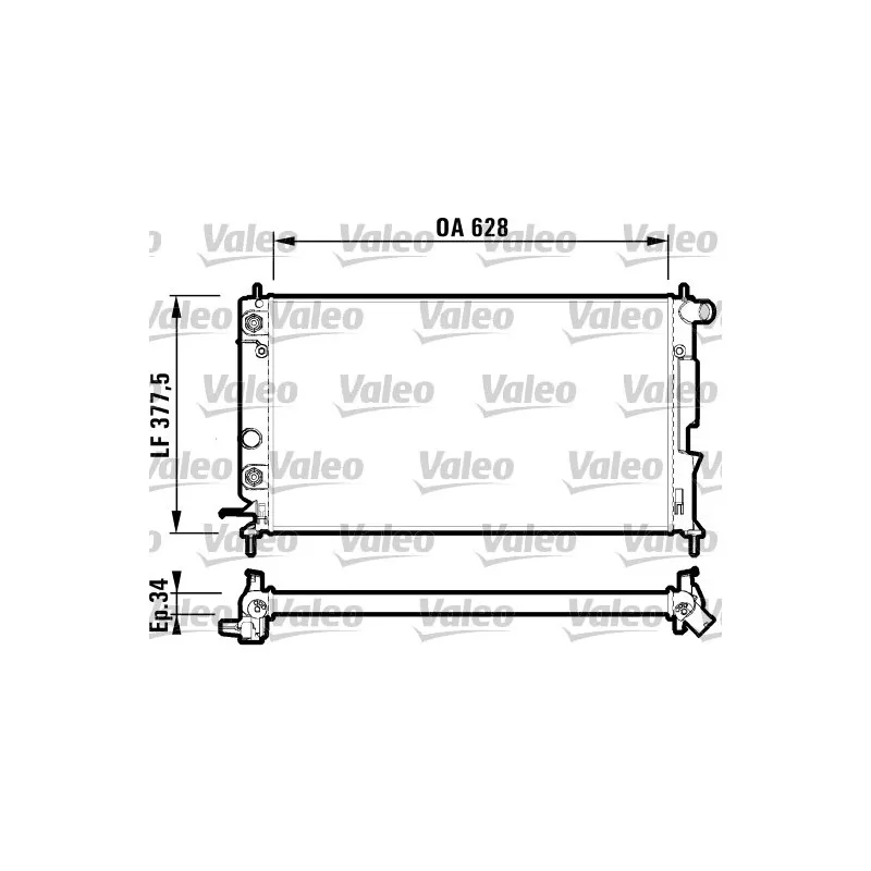 Radiateur, refroidissement du moteur VALEO 732360