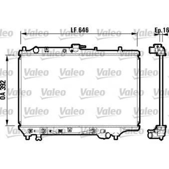 Radiateur, refroidissement du moteur VALEO 732362