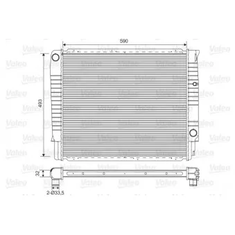Radiateur, refroidissement du moteur VALEO 732368