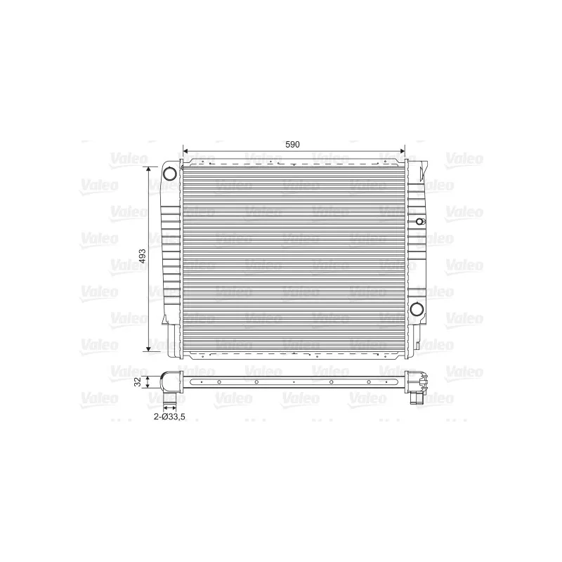 Radiateur, refroidissement du moteur VALEO 732368
