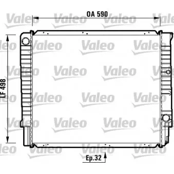 Radiateur, refroidissement du moteur VALEO 732369