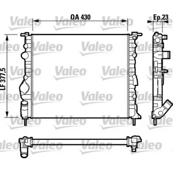Radiateur, refroidissement du moteur VALEO 732389
