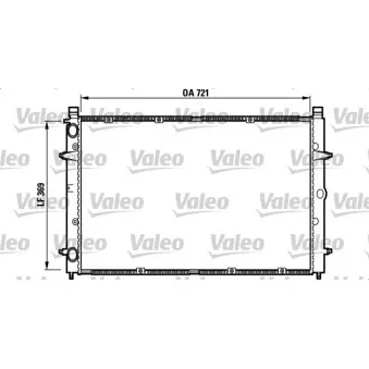 Radiateur, refroidissement du moteur VALEO 732397